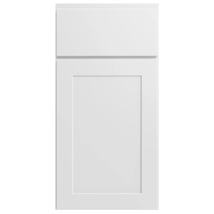 Shaker White Slab cabinet door — design study cover